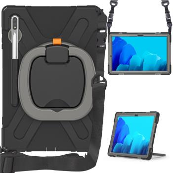 適用三星S8 plus 12.4英寸手提皮套Samsung SM-X800/X806C外殼肩帶保護套S8+外殼
