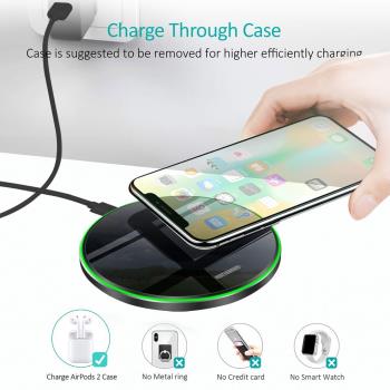 適用小米14無線充電器12Pro/11Ultra小圓盤10S底座qi協議