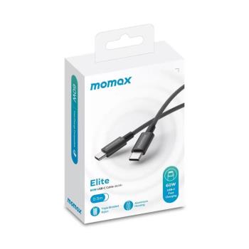 新款MOMAX摩米士typec數據線60W快充電線編織macbook筆記本快充適用蘋果iPhone16/15三星安卓手機通用平板