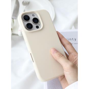 椰殼研究所 液態矽膠手機殼適用蘋果iphone16promax全包15pro保護殼14plus防摔殼13簡約高階感