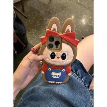 蘋果立體全包矽膠防摔套小眾卡通