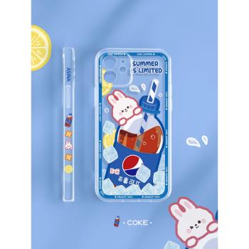 芬達小熊蘋果12手機殼iphone12promax新款透明12pro保護套女款12mini軟矽膠可愛個性創意卡通超薄全包防摔