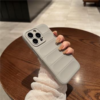 umj 加厚四角防摔防滑適用iphone16/15pro新款14plus蘋果13proMax純色軟矽膠13手機殼12簡約高階11保護套男女
