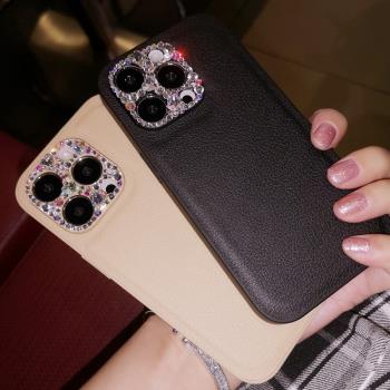 適用於iPhone13pro max蘋果14手機殼Xs奢華水鉆11潮牌皮質8plus保護套12