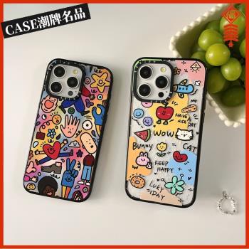 CASE奇思妙想適用iPhone16Promax蘋果15Pro手機殼12潮牌13Pro防摔套14卡通15Promax可愛16Pro女款Plus可磁吸