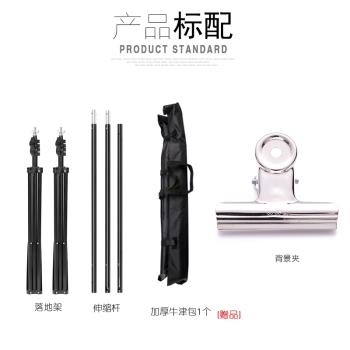 攝影背景架 影棚背景布支架淘寶拍照證件拍攝道具架子加粗伸縮3米