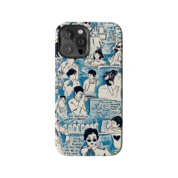 文藝電影重慶森林 小眾藝術 ins風插畫適用蘋果 iPhone 13/14/15/16 Pro Max雙層全包光面防摔磨砂硬殼手機殼