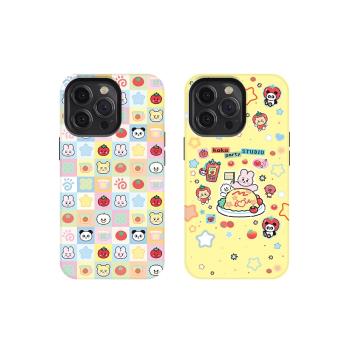 熊貓兔子星星適用iPhone16手機殼蘋果15/14/13/12Promax日韓ins風韓國菲林二合一全包防摔保護外套女新款硬殼