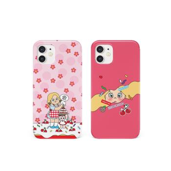 花朵金發女孩適用iPhone16手機殼蘋果15/14/13/12Promax日韓ins風韓國菲林二合一全包防摔保護外套女新款硬殼