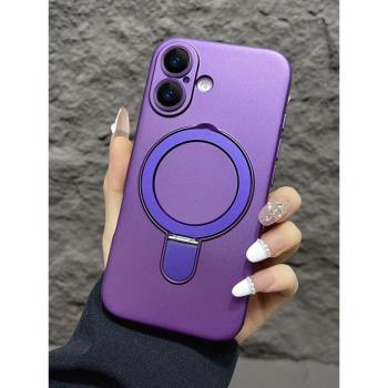 適用新款iphone16手機殼帶鏡頭膜女款支架iPhone15promax手機套男士全包防摔plus情侶輕薄14網紅13保護攝像頭