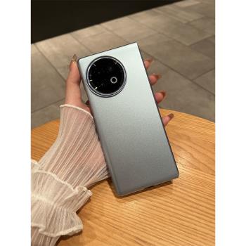 vivoxfold3手機殼新款超薄防摔VIVO X FOLD3 Pro保護套個性創意外殼X FOLD2純色磨砂男女潮殼折疊屏全包適用