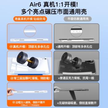 適用蘋果新款ipadair6保護套Y型真機開模ipadpro平板殼mini7帶筆槽5全包9透明10代輕薄11寸一體8百變折疊10.9