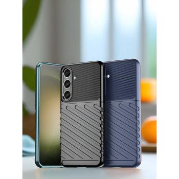 適用三星S24手機+全包邊TPU軟殼Galaxy三星S24電話Ultra雷霆plus加厚實抗防摔滑鏡頭保護套殼