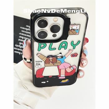 原創塗鴉iPhone14透明保護套蘋果
