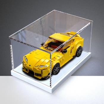 亞克力展示盒適用新品76901豐田GRSupra賽車動漫模型拼裝防塵罩