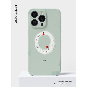 夏日櫻桃iphone16Promax蘋果手機殼新款14pro韓國菲林二合一13小眾12卡通原創女11pro可愛XSmax全包防摔保