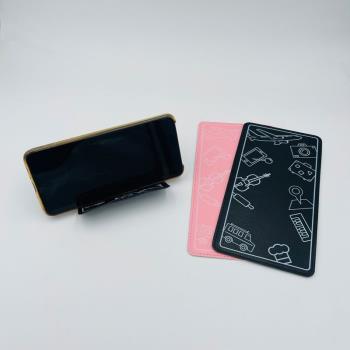 新品新款百變手機支架懶人支架PU皮革可折疊手機架桌面支架