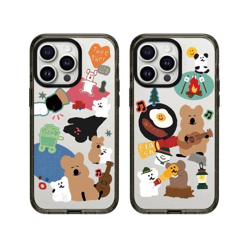 CASETi聯名柿子熊烤棉花糖iPhone15Promax手機殼適用蘋果16promax個性創意mikko藝術家13/14/15MAX防摔保護套