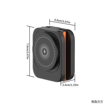 磁吸三合一折疊無線充電器15W多功能手機耳機手錶無線充迷你小巧