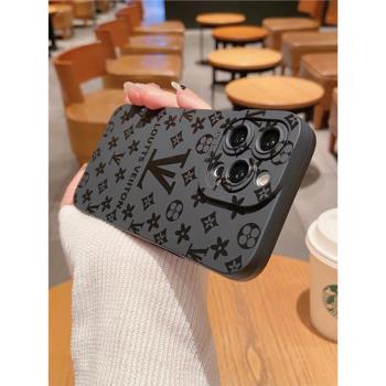 老花蘋果軟矽膠歐美保護套手機殼