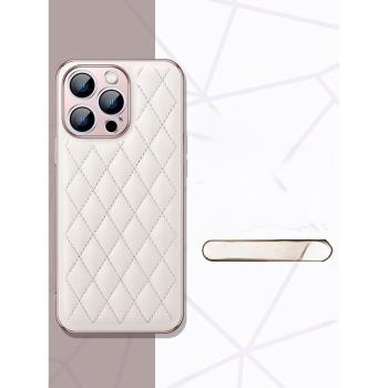 蘋果15ProMax手機殼網紅小香風14plus時尚潮牌iPhone13 promax新款電鍍全包防摔12高階感小眾11pro輕奢保護套