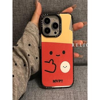 後勤高階&小眾超火可愛乒乓球新款個性適用於iphone16 pro max手機殼蘋果15/14/13/12矽膠防摔全包創意軟簡約