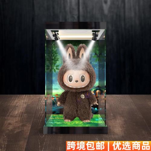 POPMART泡泡瑪特labubuifoundyou搪膠公仔手辦專用亞克力展示盒