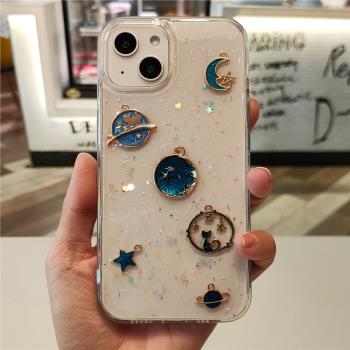 奢華星空適用iPhone14promax手機殼蘋果16個性13矽膠12mini少女8plus防摔11可愛7潮15星星宇宙6保護套se