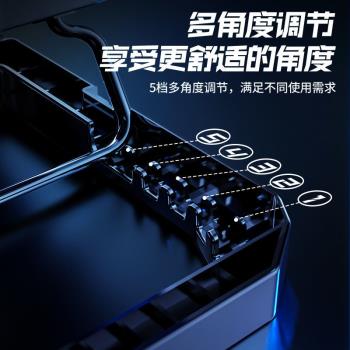 2022新款筆記本散熱器手提電腦15.6H寸降溫支架底座板墊風冷電競