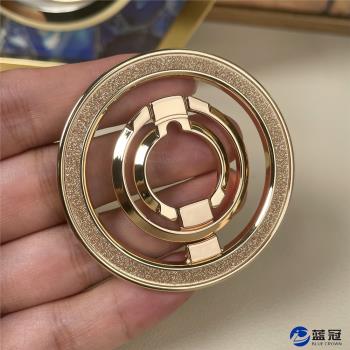 magsafe磁吸手機指環扣雙環懶人金屬桌面閃粉鋅合金支架高階感奢華女超薄時尚個性創意
