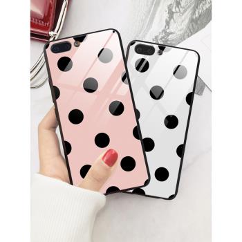ins網紅蘋果16手機殼x波點iphone13復古蘋果14玻璃7p小清新16promax蘋果15pro粉色12/11氣質xsmax女款se3日韓
