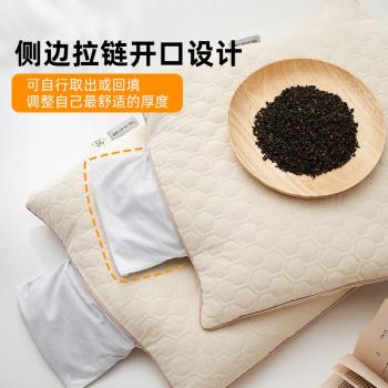南方寢飾純蕎麥皮枕頭全蕎麥殼枕芯成人低枕家用護頸專用睡眠硬枕