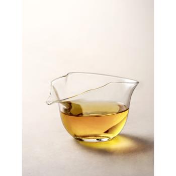 九土玻璃公道杯透明分茶器耐熱家用茶海禪意公杯簡約功夫茶具勻杯