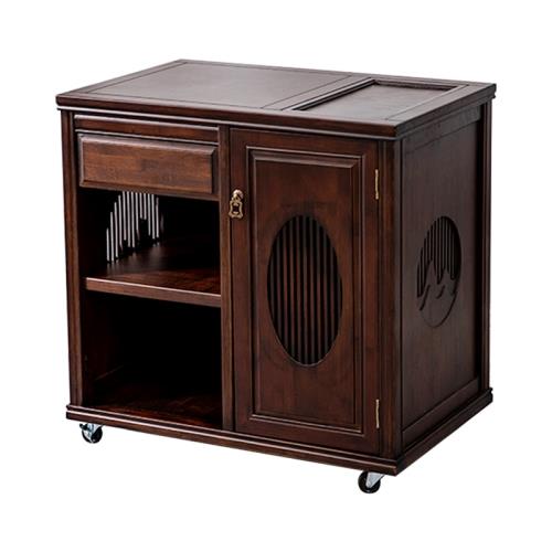 容山堂可移動泡茶臺自動上水器竹制茶車茶盤家用新中式茶桌收納柜|茶盤