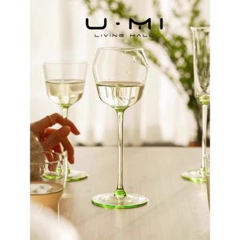 U Mi LIVING·玲瓏| 酒具高腳杯水晶玻璃紅酒杯家用簡約創意ins風