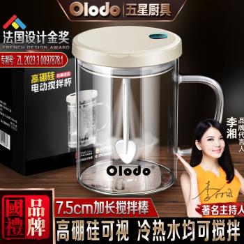 電動專用旋轉懶人玻璃攪拌杯
