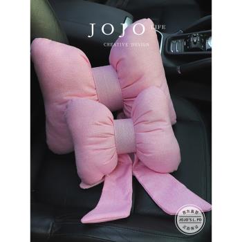 JOJOS L. PD.Vibration.汽車頭枕蝴蝶結飄帶車載護頸枕 | 卷振