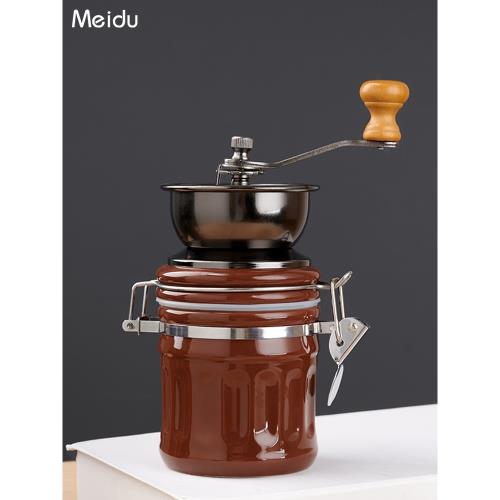咖啡豆研磨器陶瓷手搖磨豆機手磨咖啡機家用小型磨粉機器具磨豆器
