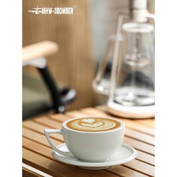 MHW-3BOMBER轟炸機咖啡杯子高檔陶瓷拉花杯高顏值家用拿鐵杯280ml