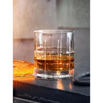 瑞典進口Orrefors Street 手工水晶玻璃刻花威士忌酒杯家用洋酒杯