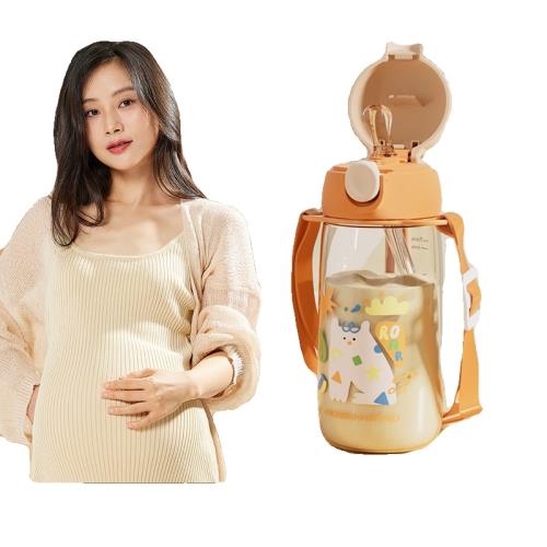 兒童水杯帶吸管杯子大人孕產婦ppsu食品級材質夏天水壺女上學專用