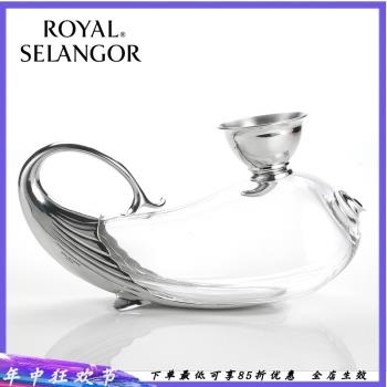 皇家雪蘭莪進口ROYAL SELANGOR紅酒巨鯨醒酒器純手工錫製品酒具