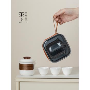 羊脂玉白瓷蓋碗高顏值一人茶具防燙手抓壺家用單個高檔功夫泡茶杯