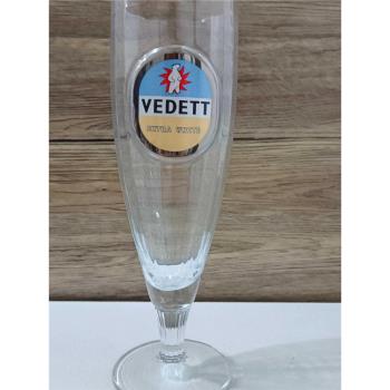 比利時原裝進口白熊Vedett專用杯啤酒杯330ML高腳杯玻璃杯馬賽克