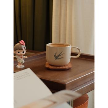 曠野集 手作咖啡杯禮盒裝景德鎮陶瓷水杯手握杯子復古青花馬克杯