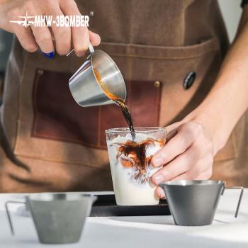 MHW-3BOMBER轟炸機小量杯 刻度杯304不銹鋼意式濃縮咖啡杯100ml