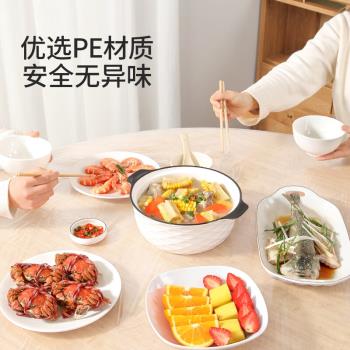 美麗雅一次性桌布套1.6米*高階感防水餐桌布加厚茶幾臺佈防油
