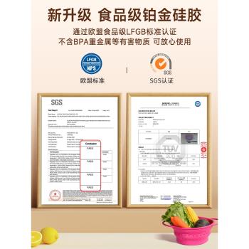 OTB折疊瀝水籃食品級矽膠洗菜盆耐高溫蔬菜洗水果