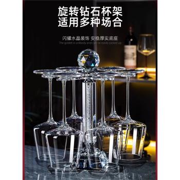 輕奢高檔勃艮第紅酒杯套裝家用水晶玻璃葡萄酒醒酒器高腳杯子網紅