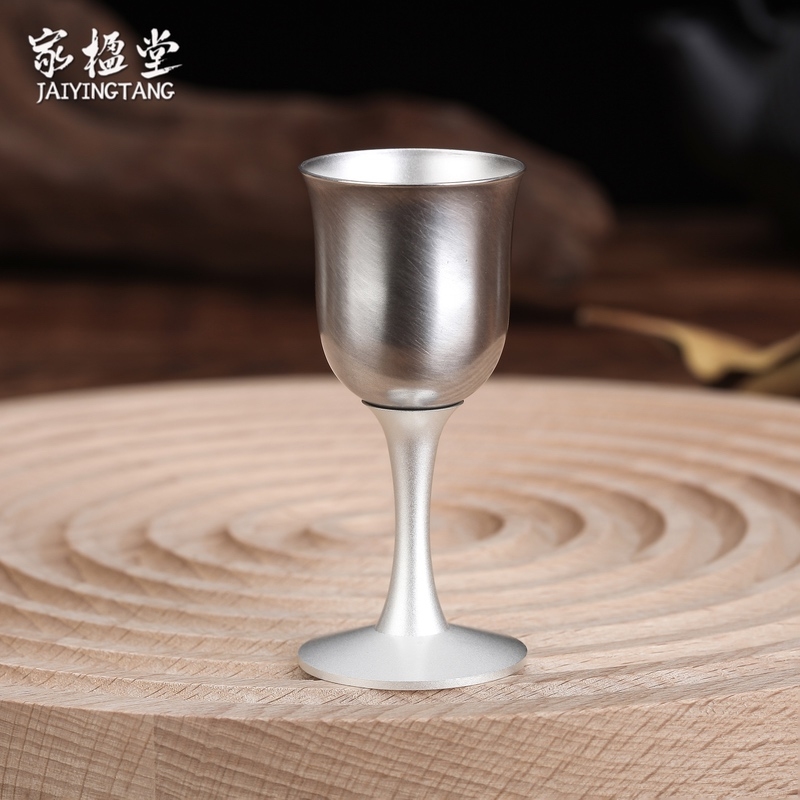 家楹堂銀酒壺999純銀分酒器銀酒杯白酒小酒盅溫酒器銀酒具刻字|分酒器